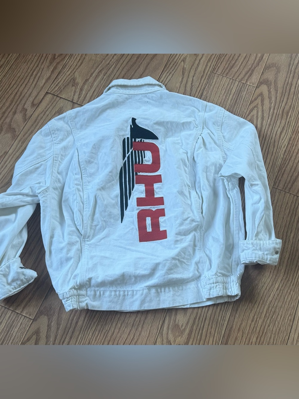 Rhude Ruigi ZARA Denim RHU Jacket size M white - Picture 4 of 6